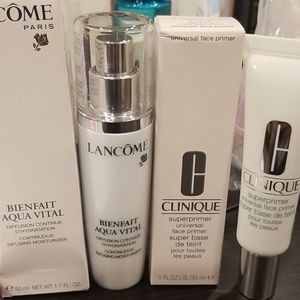 Lancome and clinique skin care product